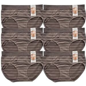 Lot 6 Jockey Brown Matte & Shine Seamsfree Hipster, US6